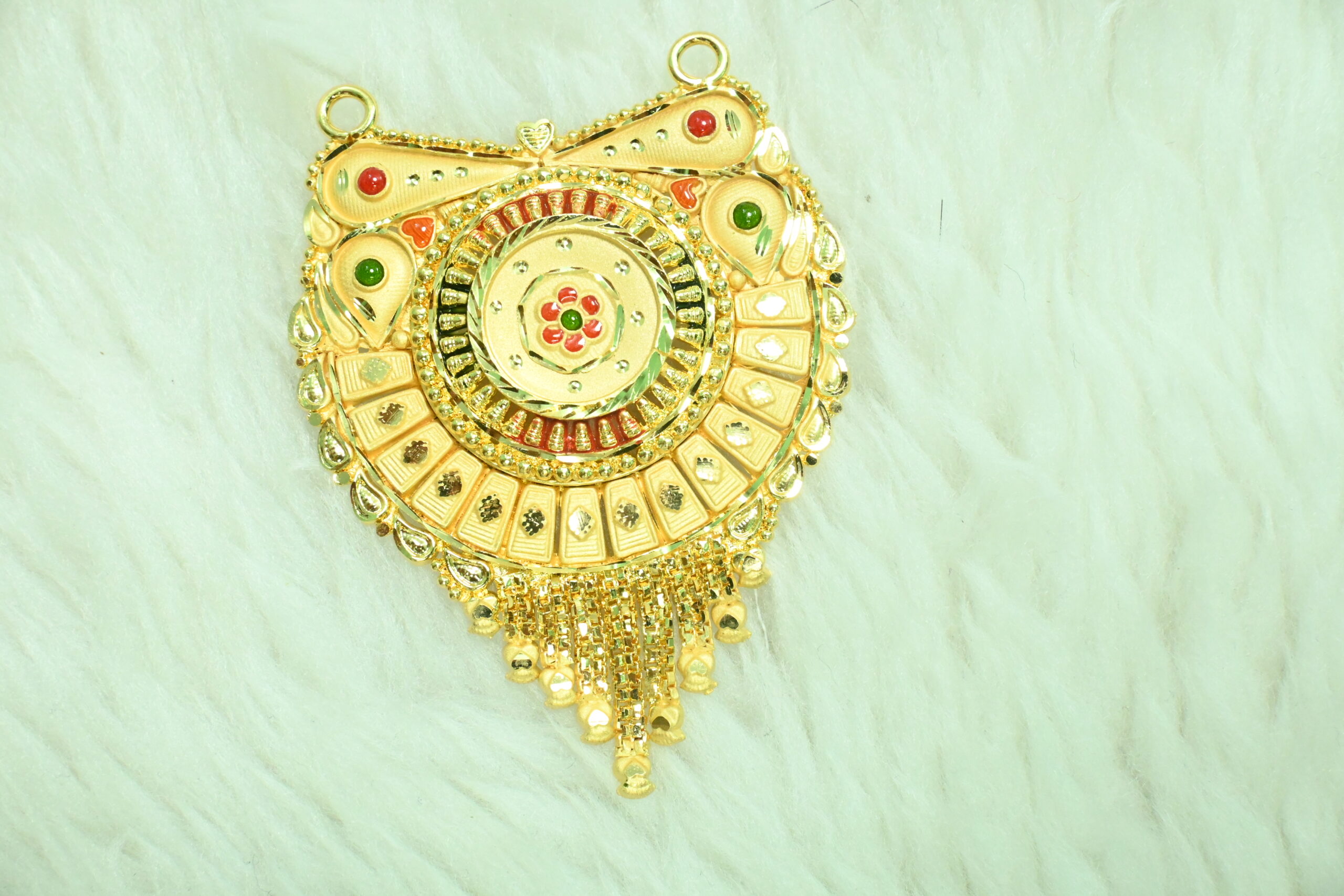 2 MILE GRAM GOLD POLISH  MANGALSUTRA PENDENT