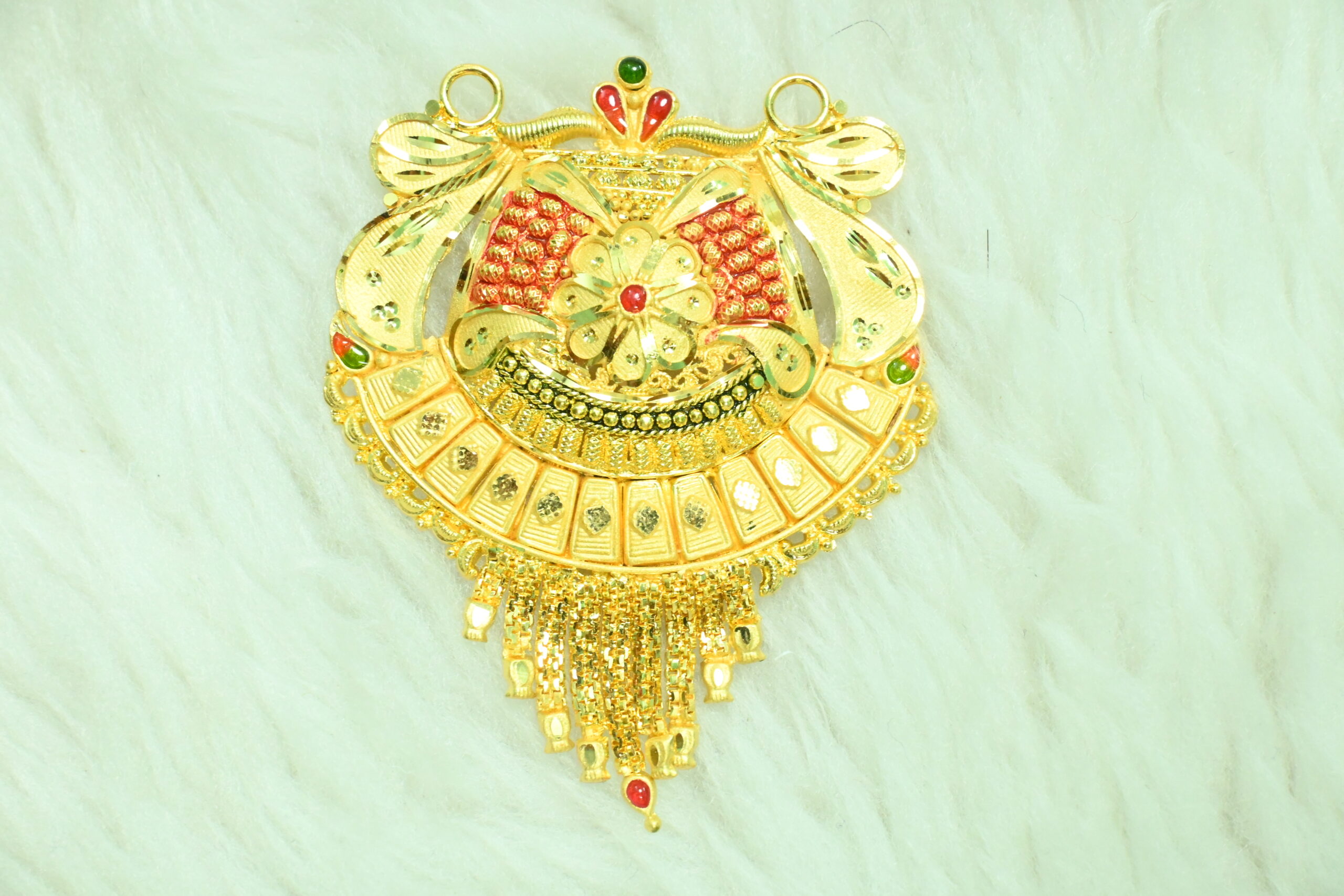 2 MILE GRAM GOLD POLISH  MANGALSUTRA PENDENT