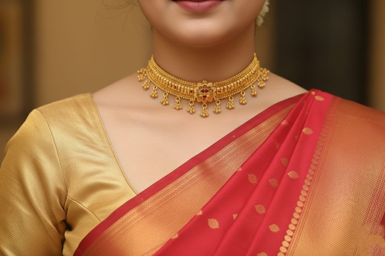 Laxmi Jewellers Exclusive: The Art of Wearing the Majestic Chik Patti Set