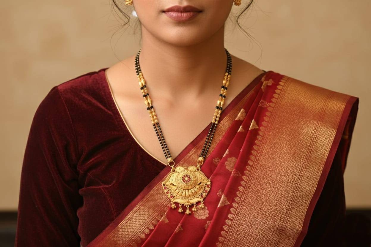 Smart Shine: Choosing High-Quality Gold-Polished Mangalsutras