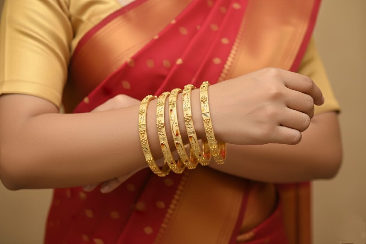 The Golden Standard: Why Micron-Plated Bangles Are Your Best Investment